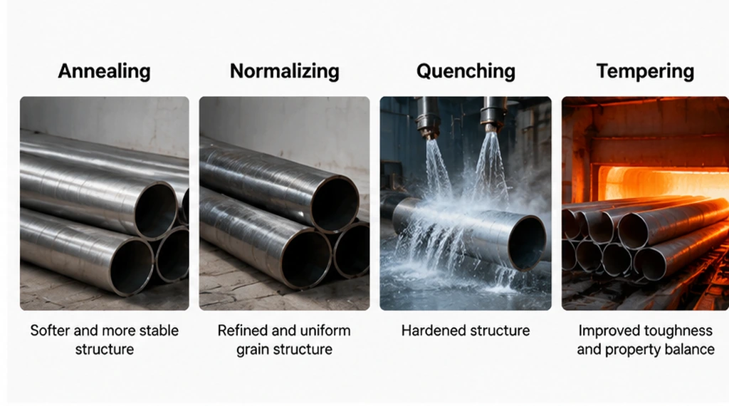 Four steel heat treatment processes