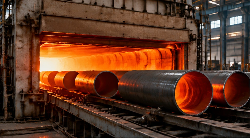 Steel pipe heat treatment furnace