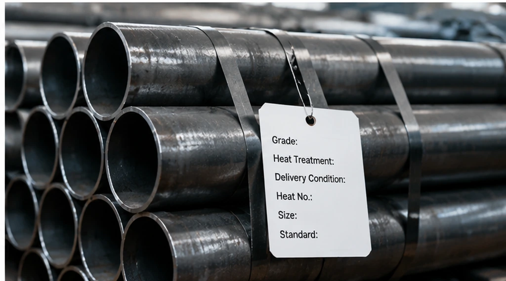 Steel pipe traceability tag