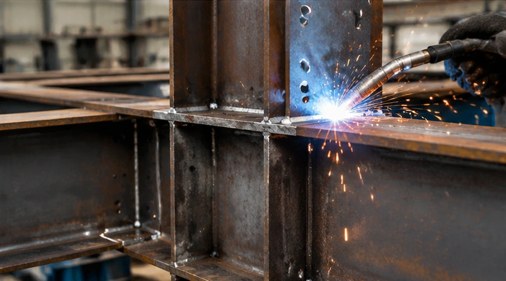 Structural steel welding fabrication
