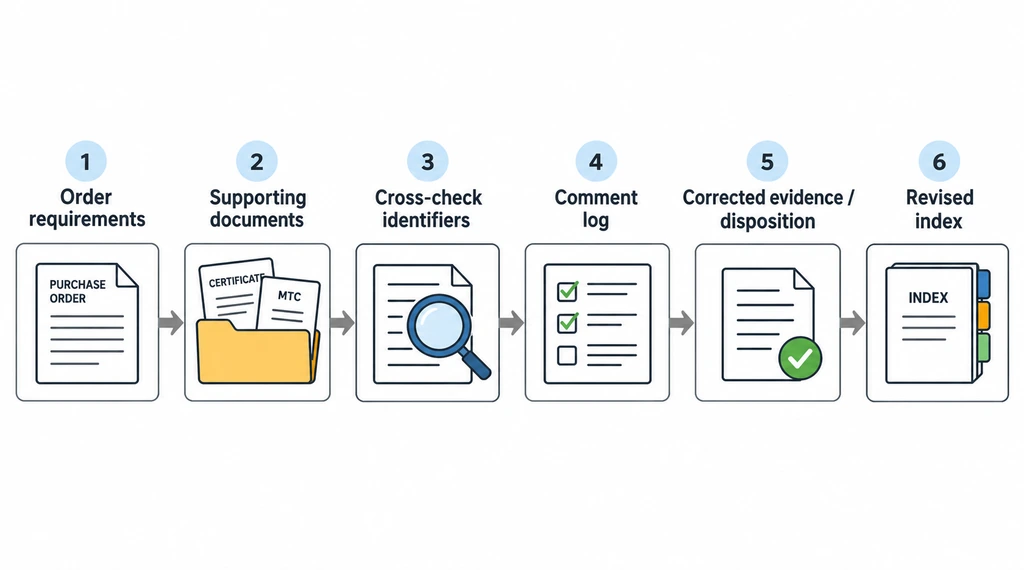 Submittal review steps